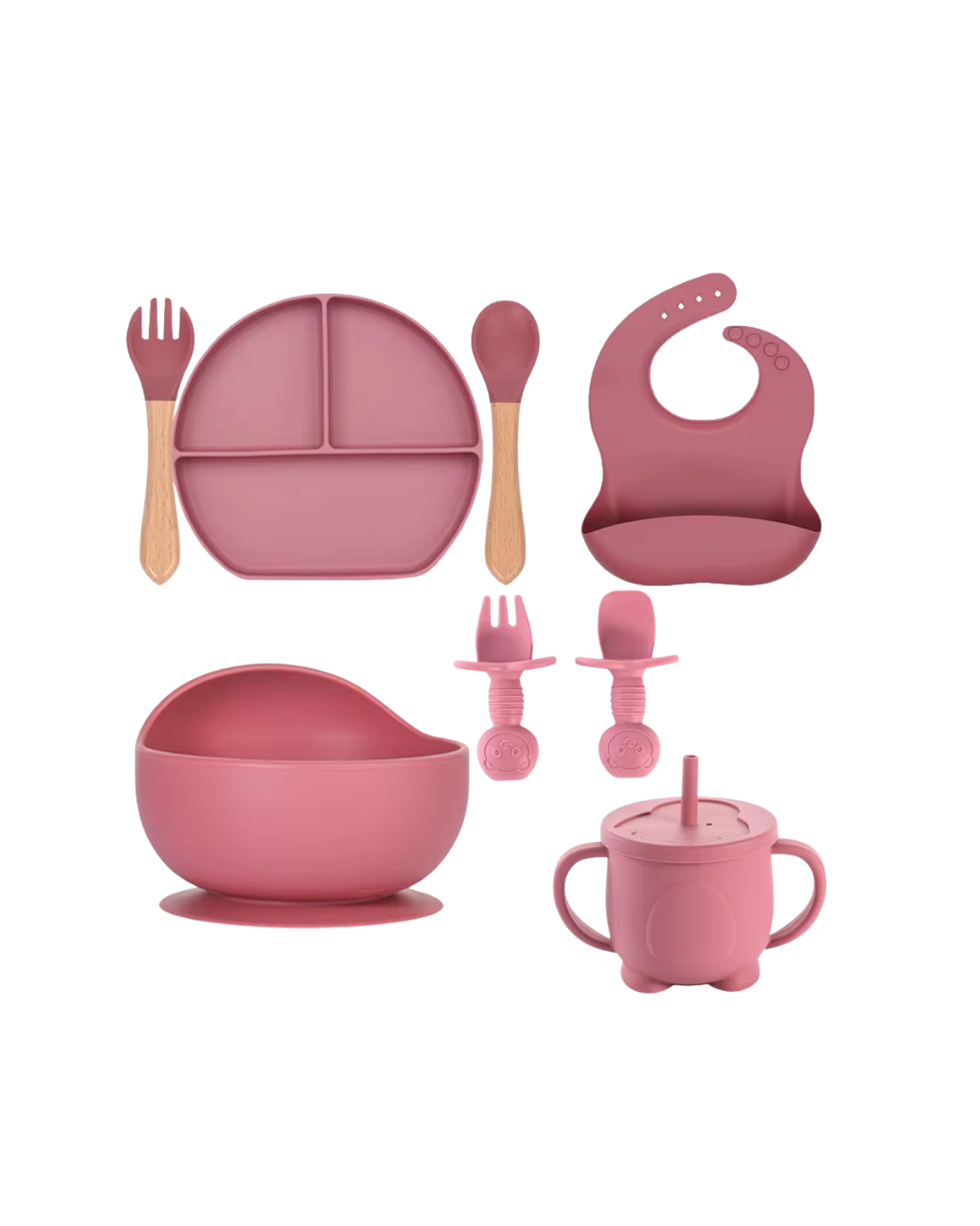 Vajilla en Silicona con Doble Cubierto