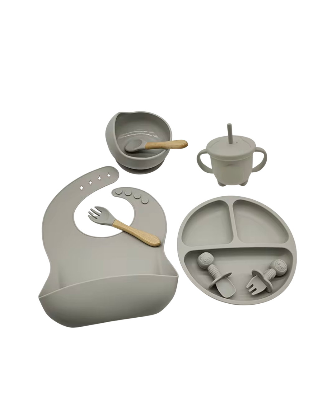 Vajilla en Silicona con Doble Cubierto