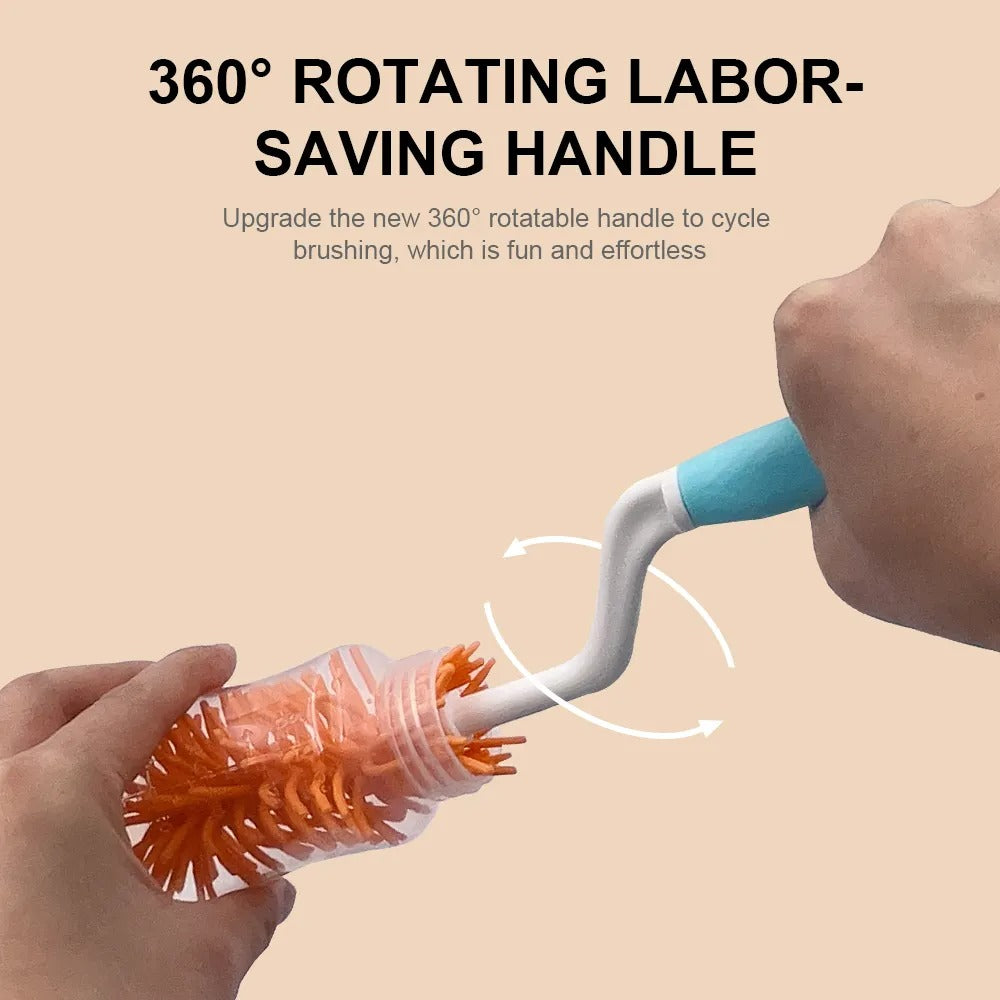 Kit de limpieza para teteros y utensilios del bebé