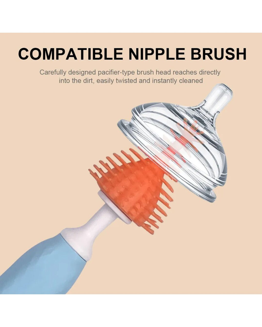 Kit de limpieza para teteros y utensilios del bebé