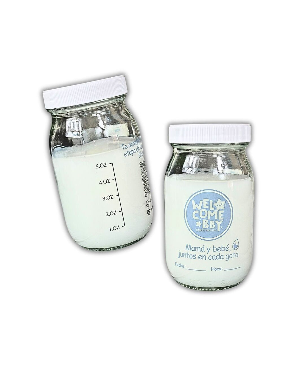 Frascos de Vidrio para Leche Materna