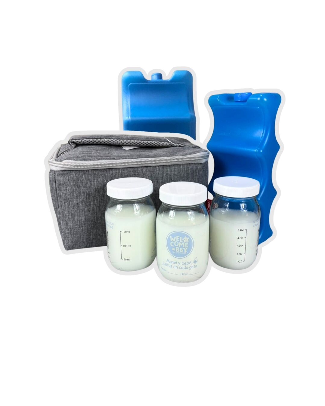 Kit Lonchera Rectangular con Frascos