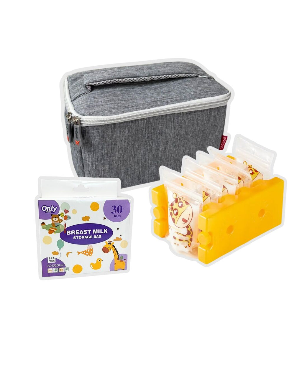 Kit Lonchera Rectangular con Bolsas