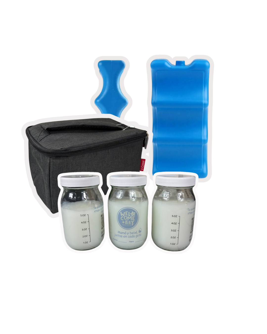 Kit Lonchera Rectangular con Frascos