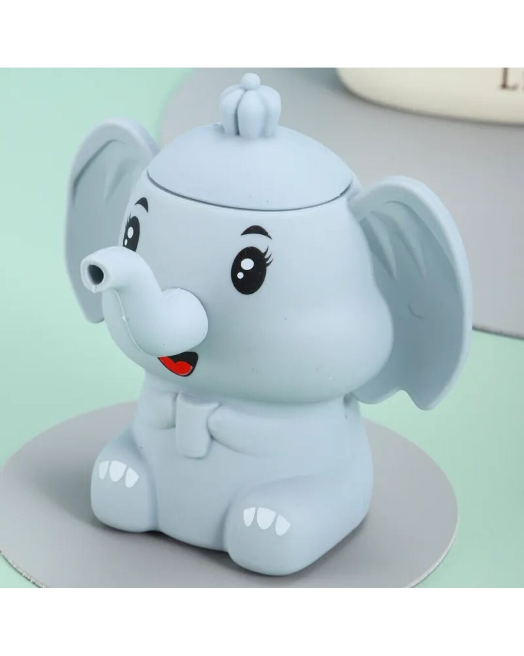 Vasito de silicona en forma de elefante para bebé