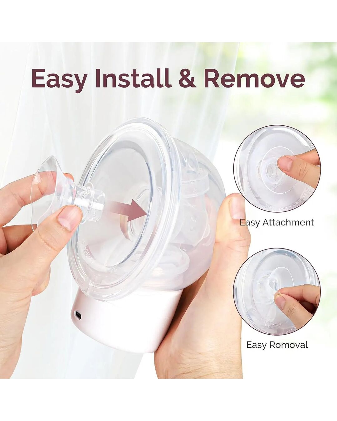 Inserto de brida para extractor de leche